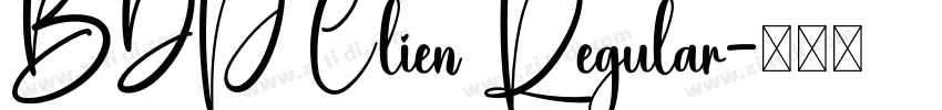 BDP Clien Regular字体转换